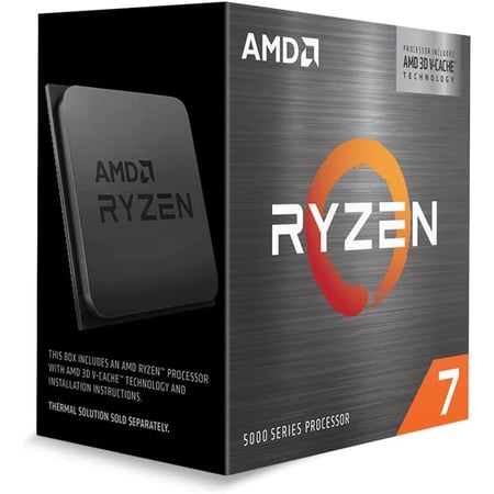اي ام دي رايزن 7 5800X3D 8-Core, 16-Thread معالج كمبيوتر مكتبي