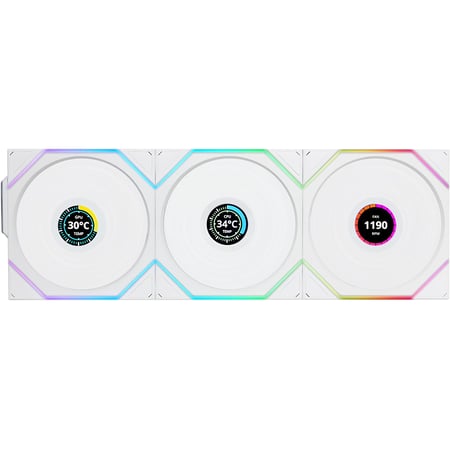 ليان لي UNI FAN TL120 LCD Reverse Wireless طقم 3 مراوح مع متحكم لاسلكي