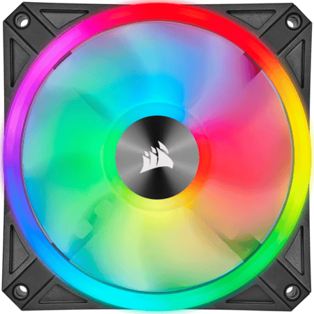 كورسير iCUE QL120 RGB 120mm PWM طقم مراوح مع متحكم Lighting Node CORE