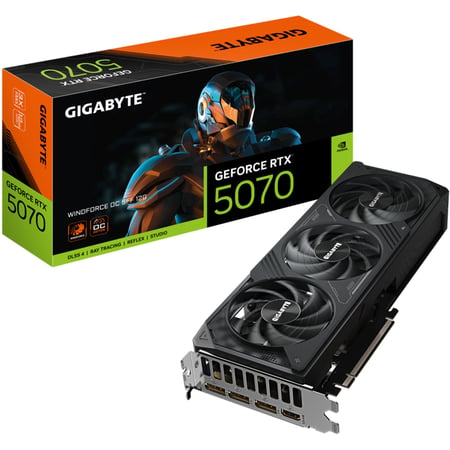 جيجابايت GeForce RTX 5070 WINDFORCE OC SFF 12G كرت شاشة للالعاب