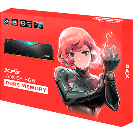 اكس بي جي LANCER RGB DDR5 (2x16GB) 5600MHz طقم رامات