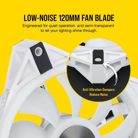 كورسير iCUE QL120 RGB 120mm PWM طقم مراوح مع متحكم Lighting Node CORE