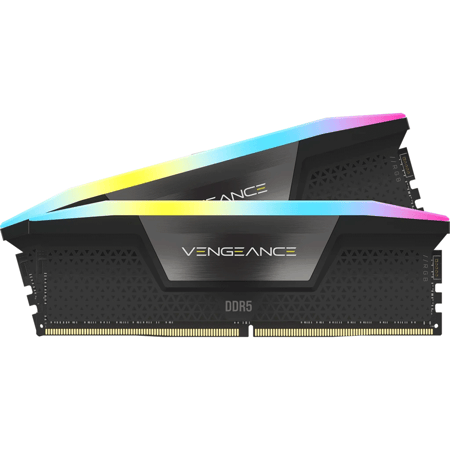 كورسير VENGEANCE RGB 32GB 2x16GB DDR5 DRAM 6400MT/s CL36 طقم رامات