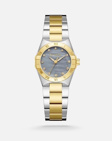 ساعة نسائية ستيل تتزين بأرقام رومانية