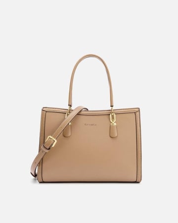 شنطة نسائية واسعة من الجلد