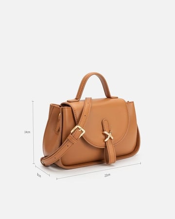 شنطة نسائية أنيقة بلون بني