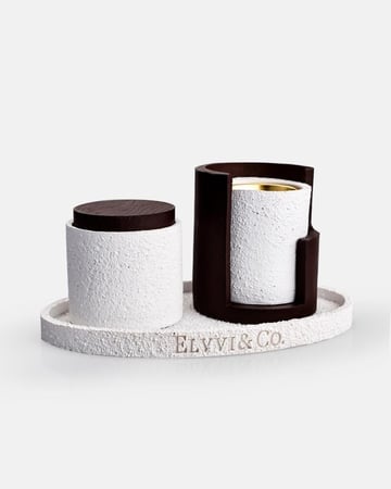 صينية فاخرة مع مبخرة وعلبة لحفظ البخور