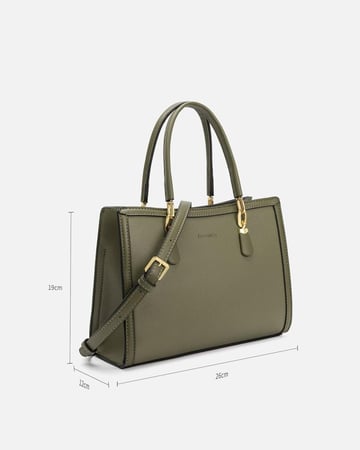 شنطة نسائية واسعة بلون أخضر