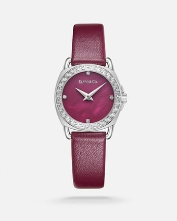 ساعة نسائية جلد من الفي