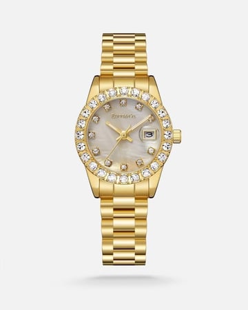 ساعة نسائية من الفي بلون ذهبي