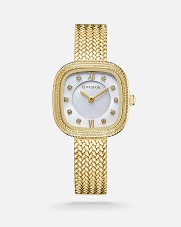 ساعة نسائية من الفي بلون ذهبي