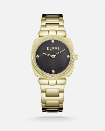 ساعة نسائية ستيل باللون الذهبي