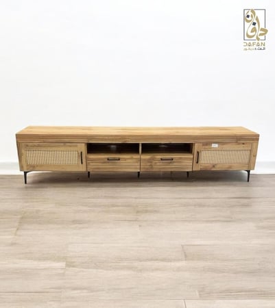 مكتبة تلفزيون 2 متر رصاصي غامق