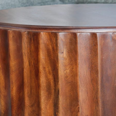 طقم طاوله 1+2 لون MANGO WOOD + DARK BROWN