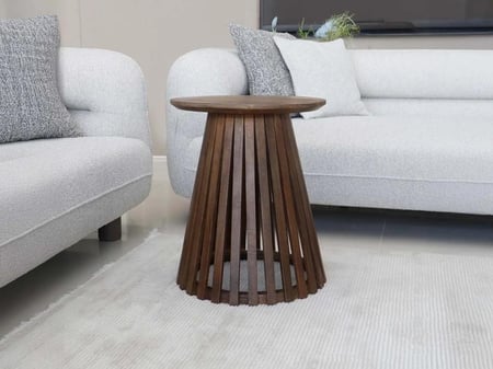 طقم طاولات 1+2 خشب هندي طبيعي