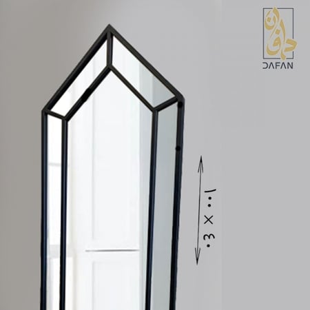 مرآة حائط منحنية ستانلس سيلفر