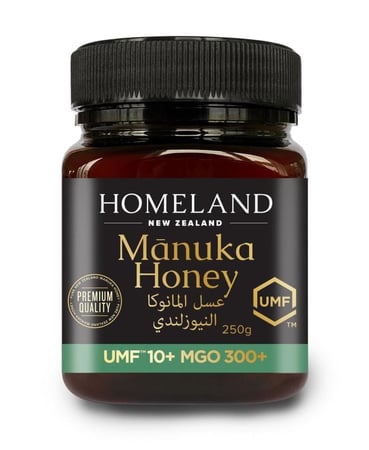 عسل مانوكا نيوزلندي Homeland Premium Manuka Honey UMF+10, MGO 300+, 250 gm