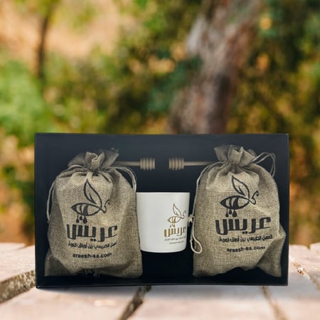 بوكس الفخامة ( عبوتين عسل سدر طبيعي )