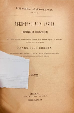 N35-الصلة في تاريخ ائمة الاندلس وعلمائهم ومحدثيهم وفقهائهم وادبائهم2/1 ابي القاسم بن بشكوال