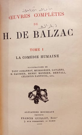 N82-الاعمال الكاملة لبلزاك 18/1 ceuvres completes De balzac