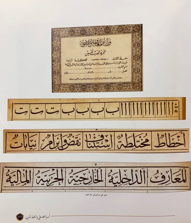 9777- ديوان الخط العربي في مصر دراسة وثائقية للكتابات واهم الخطاطين في عصر اسرة محمد علي