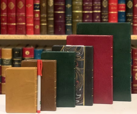 13262-نوته مفكرة تجليد جلد بجلد