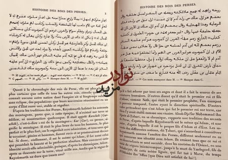 غرر اخبار ملوك الفرس وسيرهم حجم كبير هامش/الثعالبي