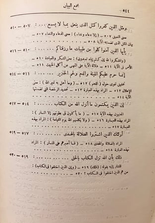 22268/مجمع البيان لعلوم القران تجليد اركان 10/1 لـ السعيد الطبرسي