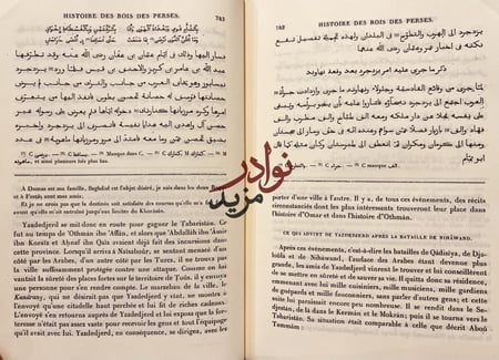 غرر اخبار ملوك الفرس وسيرهم حجم كبير هامش/الثعالبي