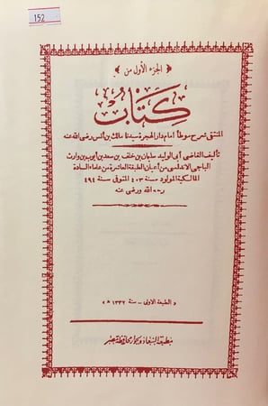 153-المنتقى شرح موطا مالك 7/1 اربع مجلدات