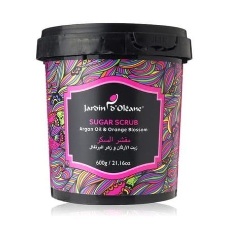 جاردن اوليان مقشر بالسكر 600 جم مع زيت الأركان وزهر البرتقال