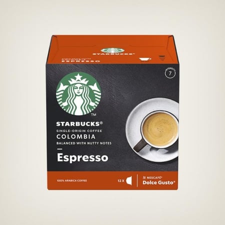 ستاربكس كبسولات دولشي غوستو اسبريسو كولومبيا STARBUCKS ESPRESSO COLOMBIA