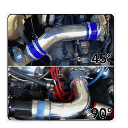 وصلة انتيك فلتر هواء  رياضي بزاوية 90 درجة 4 أنش