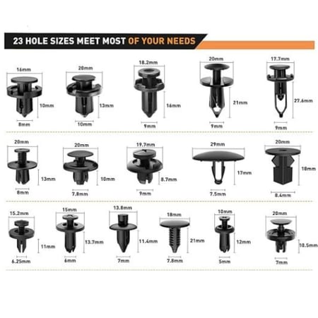 620 قطعة من كليبسات السيارة عالية الجودة - حل شامل لمشابك سيارتك!