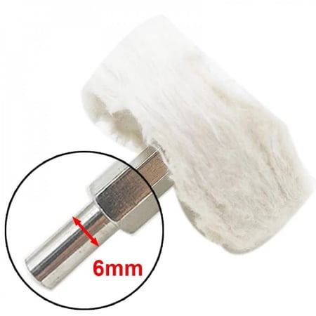 ريشه قطن دائري لتلميع المعادن والبودي