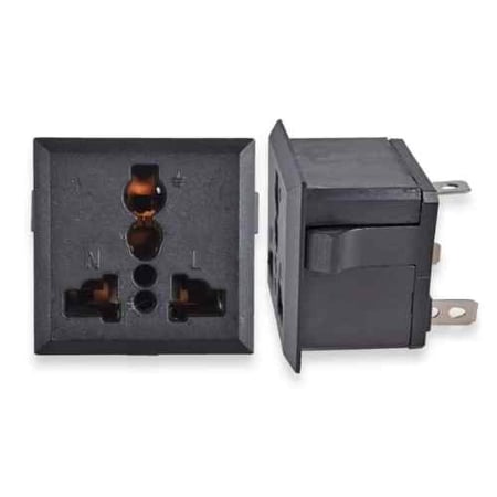 فيش كهرباء سيارة ثلاثي 220V,لوازم الرحلات,لمسات لزينة السيارات,الغرابي