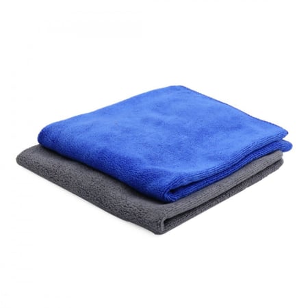 طقم مناشف من الألياف الدقيقة لتنظيف السيارة مكون من قطعتين مقاس 40x40