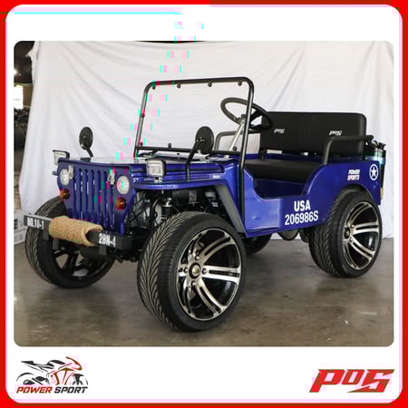 سيارة ميني جيب 4 عجلات 150CC - لون ازرق - Mini Jeep :  G7-07