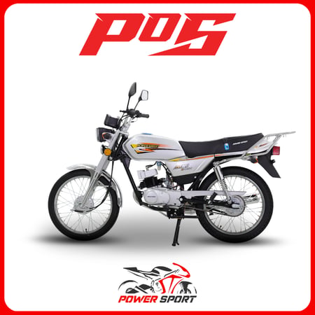 دراجة نارية اكس 100 باورسبورت لون فضي - AX100