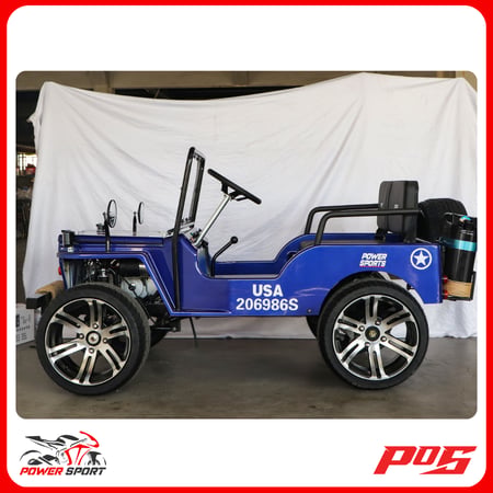 سيارة ميني جيب 4 عجلات 150CC - لون ازرق - Mini Jeep :  G7-07