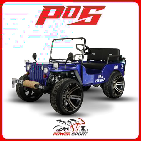 سيارة ميني جيب 4 عجلات 150CC - لون ازرق - Mini Jeep :  G7-07