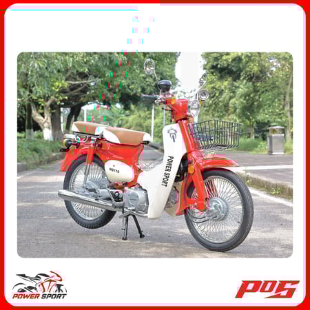 دراجة نارية كلاسيك شبيه الهوندا 110 لون احمر - WS110