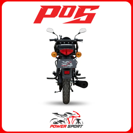 دراجة نارية بوكسر باورسبورت BM150cc 2026 لون أسود مع أحمر BOXER