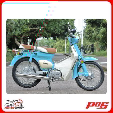 دراجة نارية كلاسيك شبيه الهوندا 110 لون ازرق - WS110