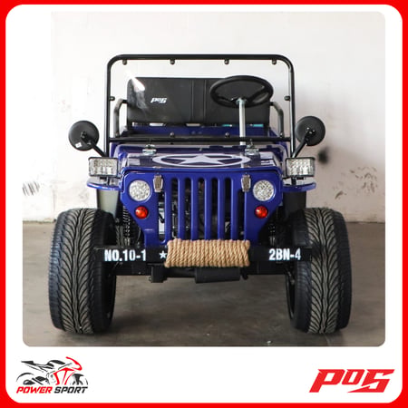 سيارة ميني جيب 4 عجلات 150CC - لون ازرق - Mini Jeep :  G7-07