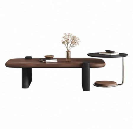 طاولة قهوة من قطعتين - إيليت وود