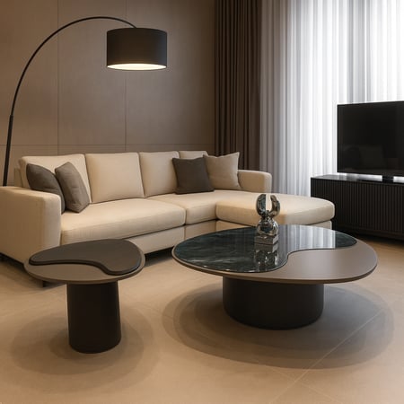 طاولة قهوة - بتصميم مبتكر