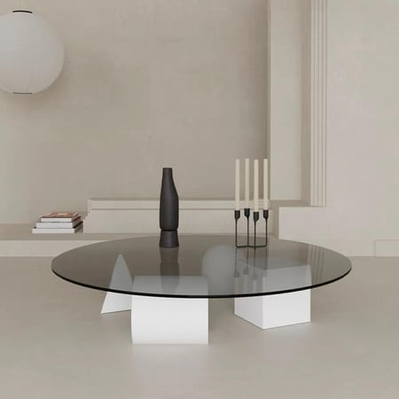 طاولة قهوة ابيض