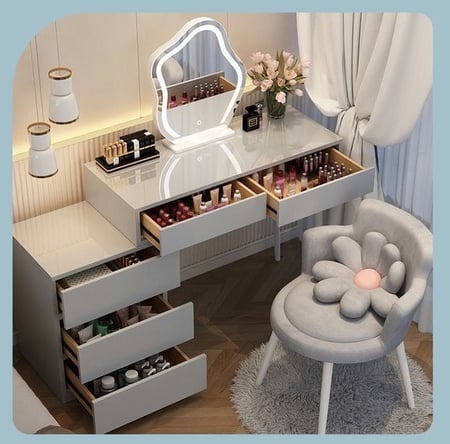 طاولة تسريحة مع مرأه