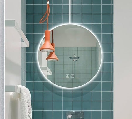 مرآة حائط دائرية